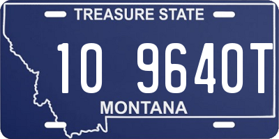 MT license plate 109640T