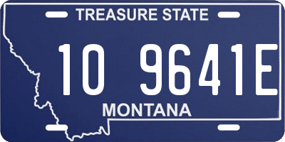 MT license plate 109641E