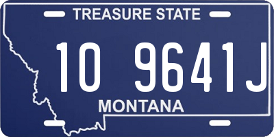 MT license plate 109641J