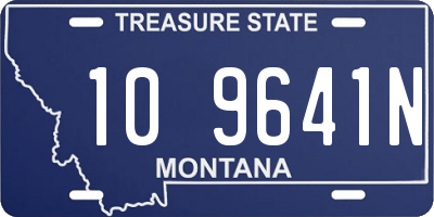 MT license plate 109641N