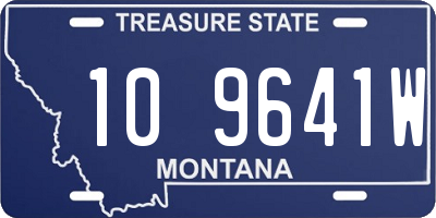 MT license plate 109641W