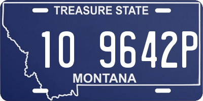 MT license plate 109642P