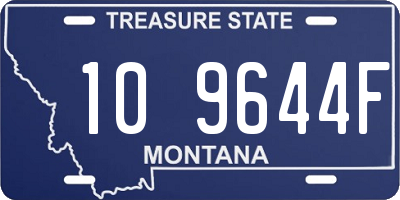 MT license plate 109644F