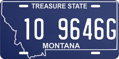 MT license plate 109646G