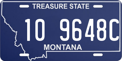 MT license plate 109648C