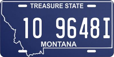 MT license plate 109648I