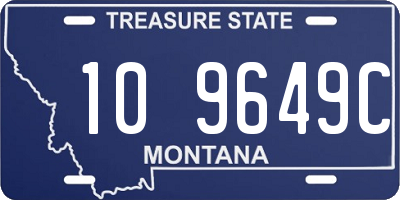 MT license plate 109649C