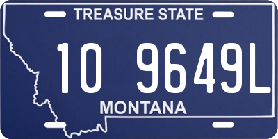 MT license plate 109649L