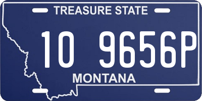 MT license plate 109656P