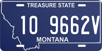 MT license plate 109662V