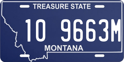 MT license plate 109663M