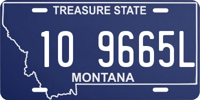 MT license plate 109665L