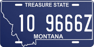 MT license plate 109666Z