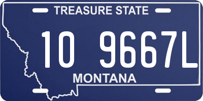 MT license plate 109667L