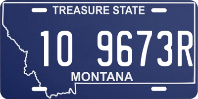 MT license plate 109673R