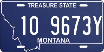 MT license plate 109673Y