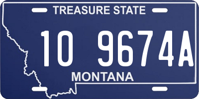 MT license plate 109674A