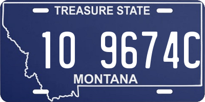 MT license plate 109674C