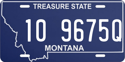 MT license plate 109675Q