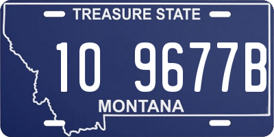 MT license plate 109677B