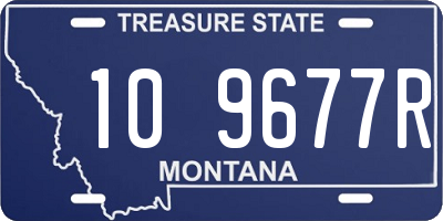 MT license plate 109677R