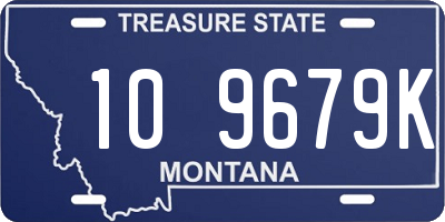 MT license plate 109679K