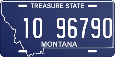 MT license plate 109679O