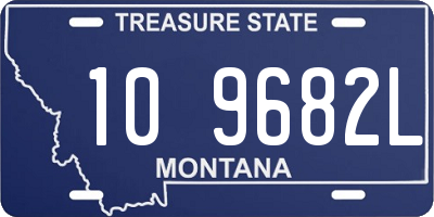 MT license plate 109682L