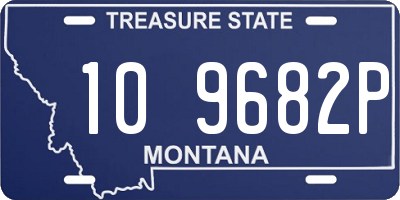 MT license plate 109682P