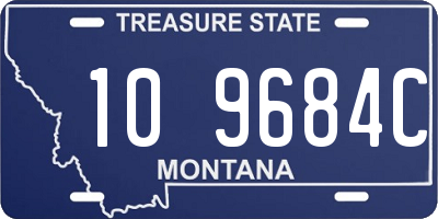 MT license plate 109684C