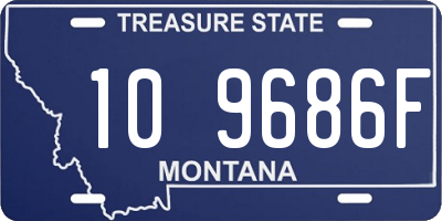 MT license plate 109686F