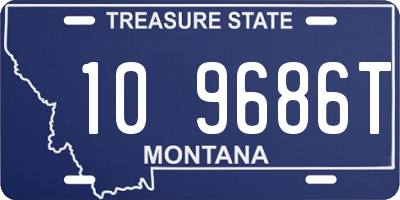 MT license plate 109686T