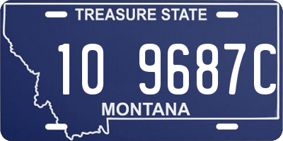 MT license plate 109687C