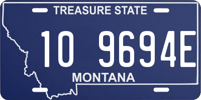 MT license plate 109694E