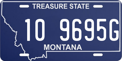 MT license plate 109695G