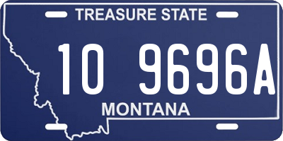 MT license plate 109696A