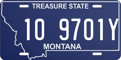 MT license plate 109701Y