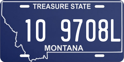 MT license plate 109708L