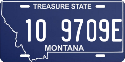 MT license plate 109709E