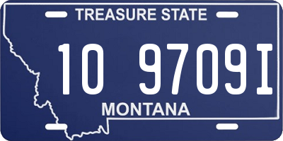 MT license plate 109709I