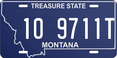 MT license plate 109711T