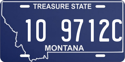 MT license plate 109712C