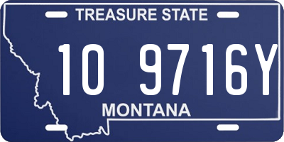 MT license plate 109716Y