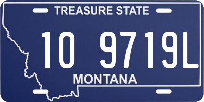 MT license plate 109719L