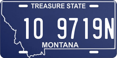 MT license plate 109719N