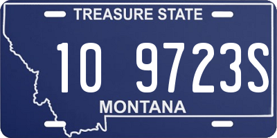 MT license plate 109723S