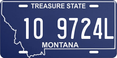 MT license plate 109724L