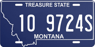 MT license plate 109724S