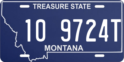 MT license plate 109724T