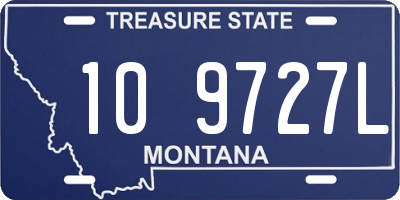 MT license plate 109727L